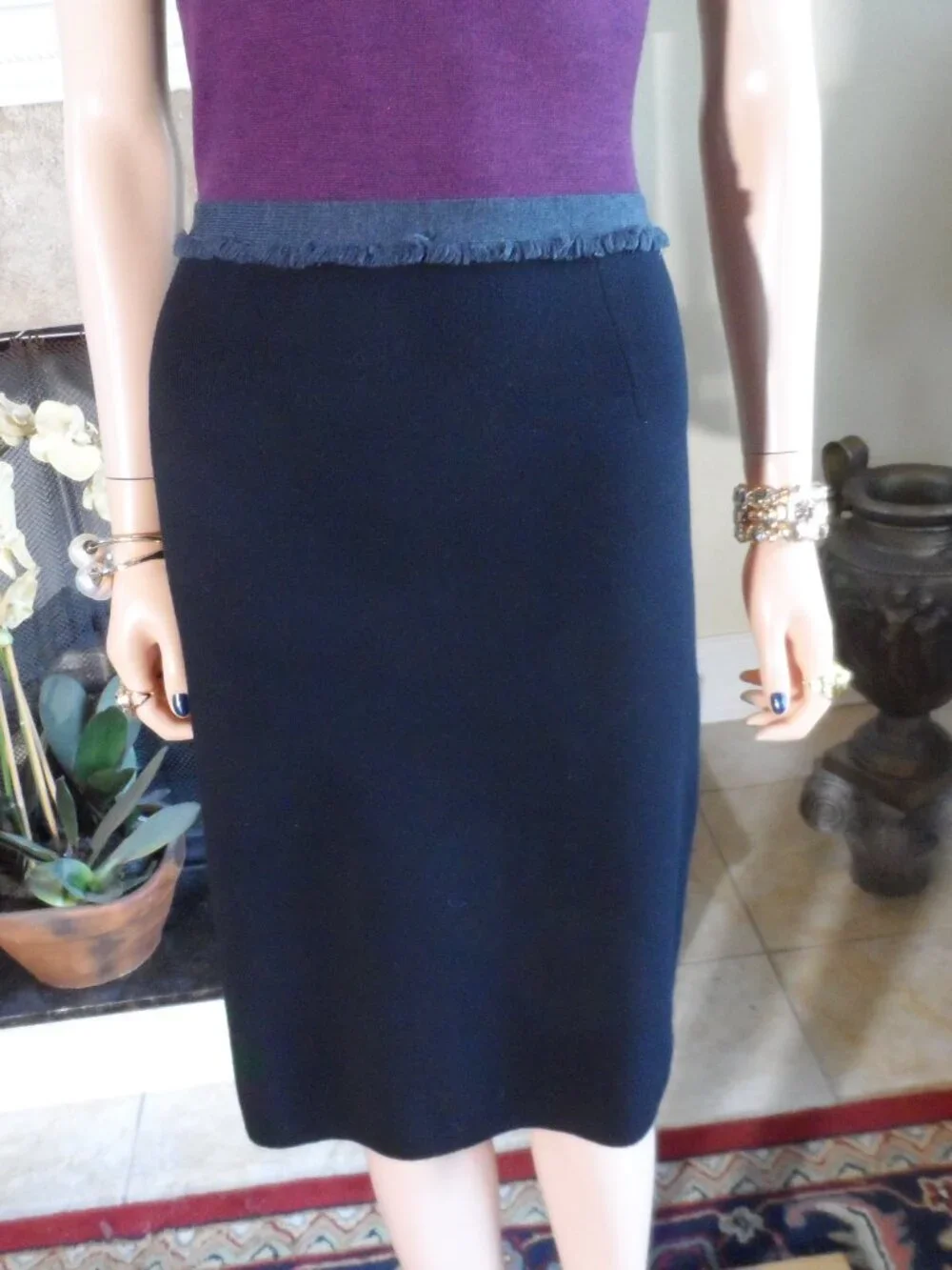 Tory Burch Merino Wool Knit Dress & Cardigan Set Size S